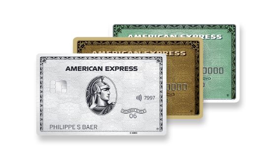 American Express Platinum, Gold, Green